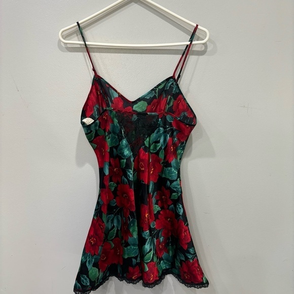 Vintage Victoria’s Secret Gold Label Slip Gown Dress Lace Floral Size Medium - Picture 10 of 12